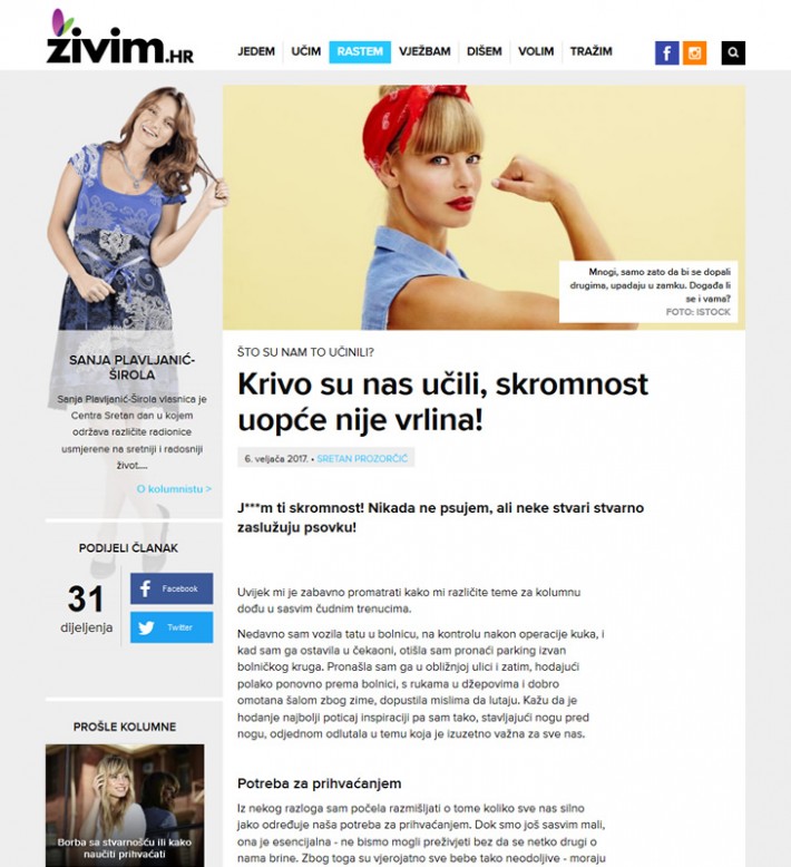 Zivim.hr - Columnists article